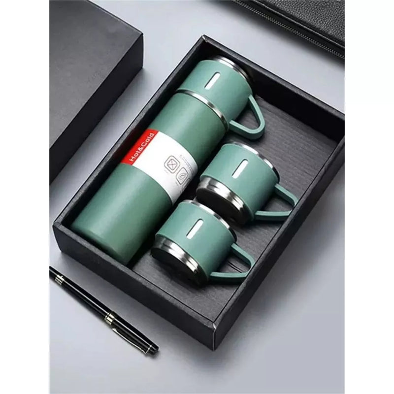 Kit Garrafa Térmica Inox
