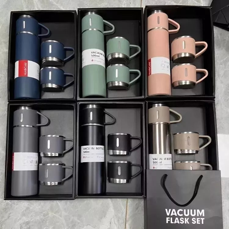 Kit Garrafa Térmica Inox