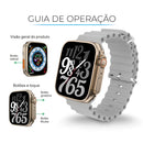 Smartwatch Ultra Bluetooth Monitor de Exercício Saúde