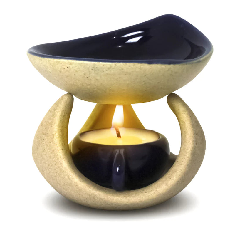 Difusor de Aromas Aromatizador de Ambiente Cerâmica Azul